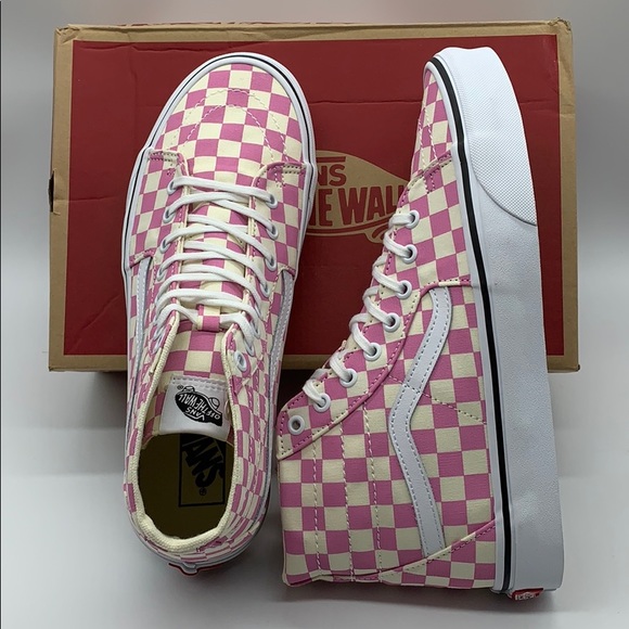 VANS Sk-8-Hi Tapered CHECKERBOARD Fchsapktrwt men’ - Picture 11 of 16